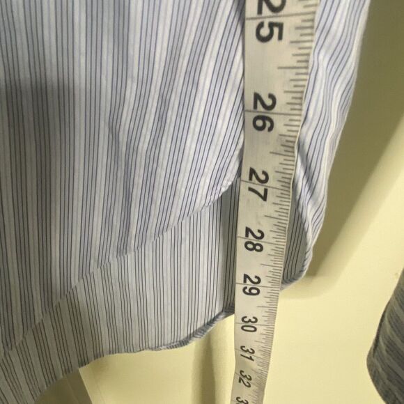 Ermenegildo Zegna Men Long Sleeve Button Front Dress Shirt SZ  43/17 Comfort Fit - Picture 9 of 10